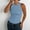 Light Blue, variant on Soyumi Women's Scoop Neck Ribbed High Neck Tank Top Basic Sleeveless Racerback Tops Summer Trendy Slim Fit Tee Shirts, Beige