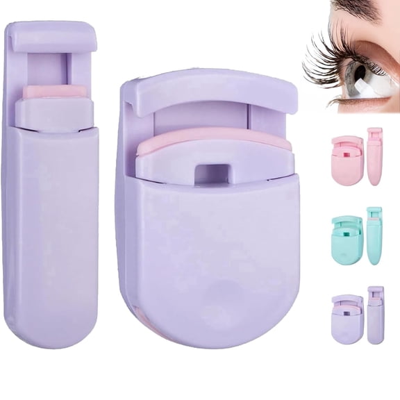 Wiher Eye Curler, Nutrient Lash Curlers, Portable Travel Gentle Lash Tool for Lifted Lashes, with Soft Lash Silicon Pads, for All Eye Shapes (Purple, Green, Pink)