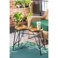 thumbnail image 2 of Evergreen Foldable Wood and Metal Side Table, 2 of 5