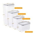 thumbnail image 2 of RKSTN Conteneur à Riz 8 Pcs Rangement de Cuisine Facile à Boucler Réservoir de Stockage en Plastique, Boîte en Plastique pour Grains et Divers Grains, 2 of 8