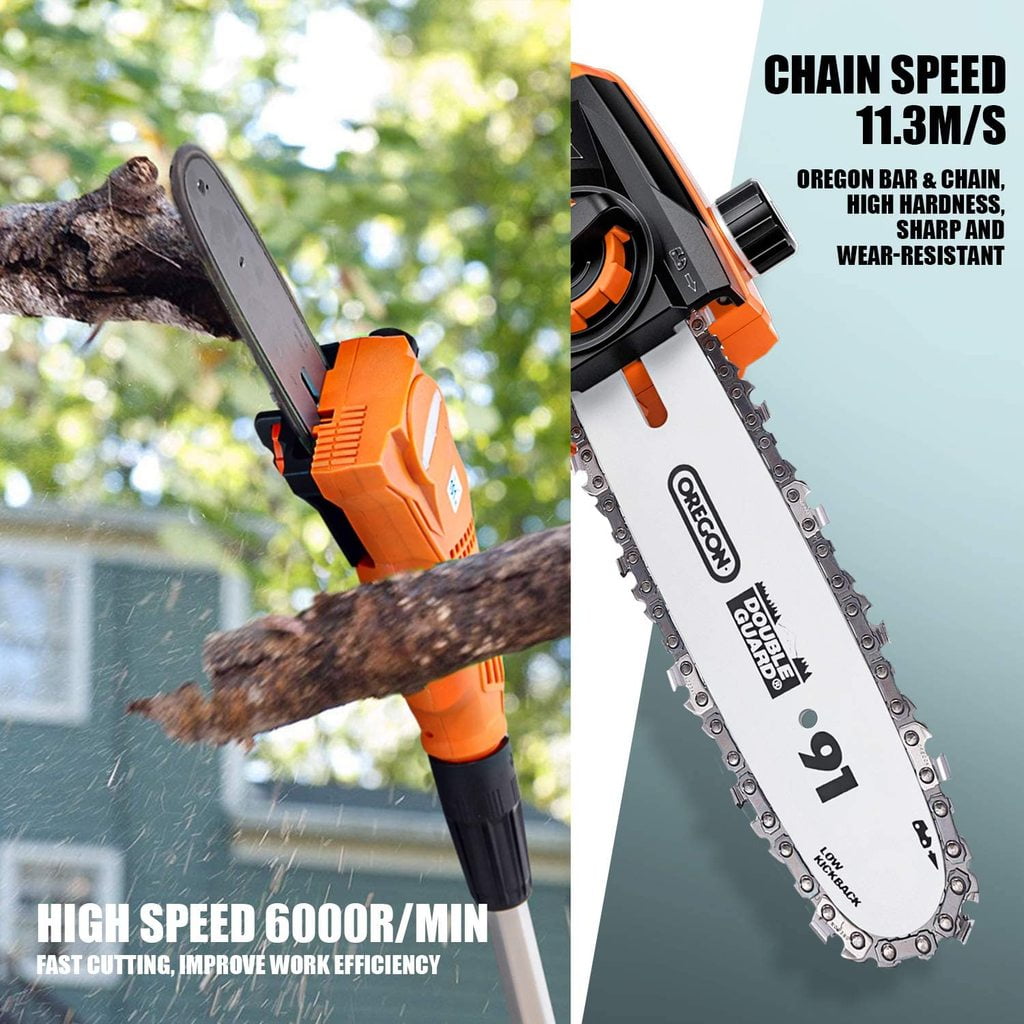 Tacklife Electric Pole Saw, 6-Amp 5.58 