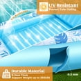 thumbnail image 4 of Sloosh Tumbona Inflable para Piscina de Bronceado, 215 x 145 cm, Extragrande, para Adultos y Niños, Silla de Bronceado, Cama Inflable, Flotador Tipo Balsa, XL-Azul, 4 of 7