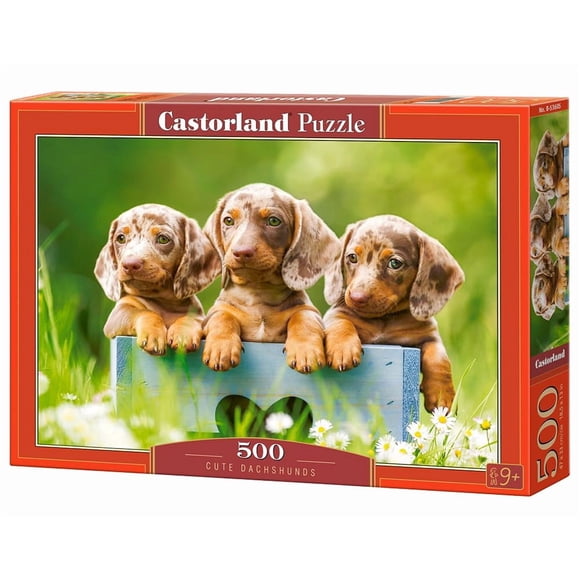 Rompecabezas Castorland B-53605 500 Piezas Lindos Dachshunds