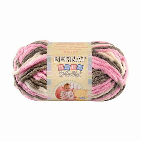 Bernat Baby Blanket Petunias Yarn, 1 Each (Best Wool For Baby Blanket Crochet)