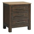 thumbnail image 2 of Intercon Furniture Transitions Bedroom 3-Drawer Wood Nightstand in Driftwood, 2 of 3