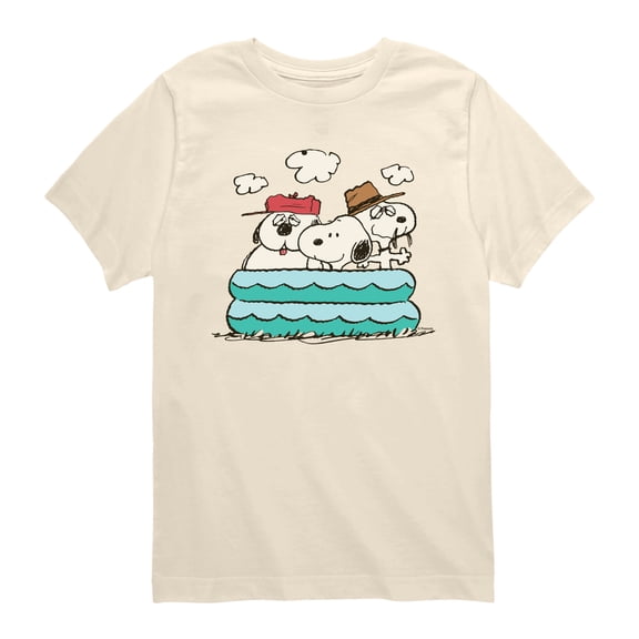 Peanuts - Snoopy Sibling Pool Short Sleeve Graphic T-Shirt