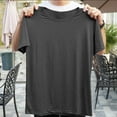thumbnail image 4 of Njagoc3 Mens Luxury Solid Color T Shirt Pima Cotton Short Sleeve Crew Neck Essential Basic Tee Premium, 4 of 6