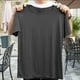 thumbnail image 4 of pstuiky camisetas de hombre, Camisa informal lisa de moda para hombre, cuello redondo, manga corta camisas casuales para hombre xxxl, 4 of 5