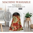 thumbnail image 4 of Floral Machine Washable Fall Rug - 3x5 Area Rug Non-Slip ‎Stain Resistant Kitchen Rugs Soft Throw Low-Pile Rug for Bedroom, Accent Paisley Print Floor Carpet for Living Room Entryway Office, 4 of 5