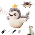 thumbnail image 1 of EIGTHTAIL Bird Shaped Cat Toy Rechargeable Interactive Cat Toy with Sound Creative Realistic Flapping Bird Shaped Cat Toys Plush Cat Toy with Remote Control for Cats Indoor Exercise Fun, 1 of 12