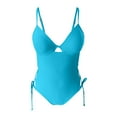 thumbnail image 4 of HUAXUN Womens One Piece Swimsuits Cutout High Waisted Bathing Suit Tankini Swimsuits for Women with Adjustable Spaghetti Straps Vintage Swimsuit for Women, 4 of 5