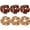 Brown&Light Coffee, variant on RAGUPEL 6 Pcs Scrunchies,Shine and Sophistication with Satin Hair Accessories for Women,Firm Hold Without the Hassle Hair Scrunchies,Light Coffee