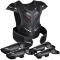 thumbnail image 1 of Juego de equipo de moto de cross para niños, 5 piezas de traje de armadura de motocicleta para niños, equipo de protección de motocross juvenil para niños niñas de 4 a 12 años, protector de pecho con, 1 of 7