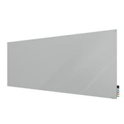 Ghent HMYSN410GY Harmony Glass Whiteboard with Square Corners, 4 x 10 ft. - Gray