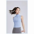 thumbnail image 6 of Top-kevin Women Sleeveless Athletic Tank Top Shirts Full Zip Up Tshirt for Yoga Running Fitness Exercise, 6 of 6