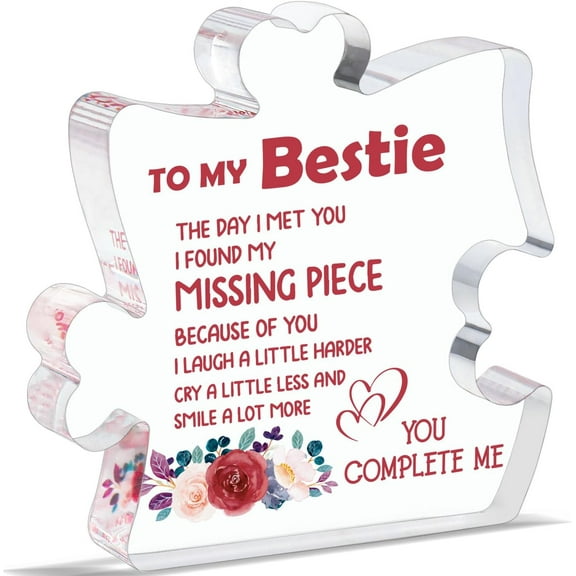 Bestie Mothers Day Gifts for Women, Best Friend Birthday Gifts for Women, Sister Friend Bff Bestie Gifts, Bestie Gifts Acrylic Decoration Sign/Plaque