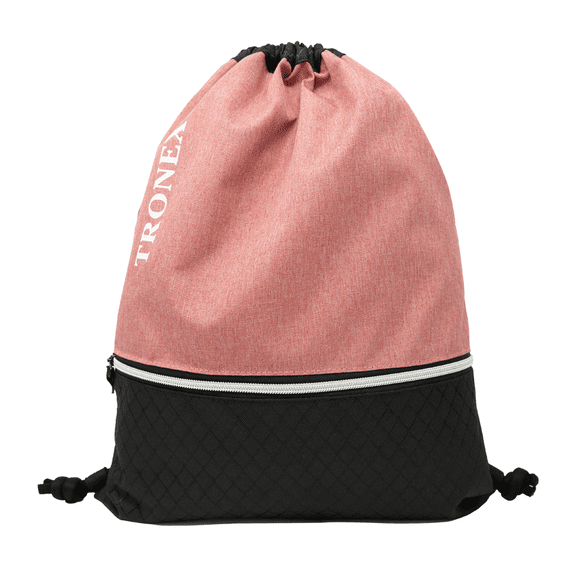 Tronex Pink Drawstring Backpack Bag Sport Gym Bag Hiking Tote Bag Light Soft Waterproof Foldable