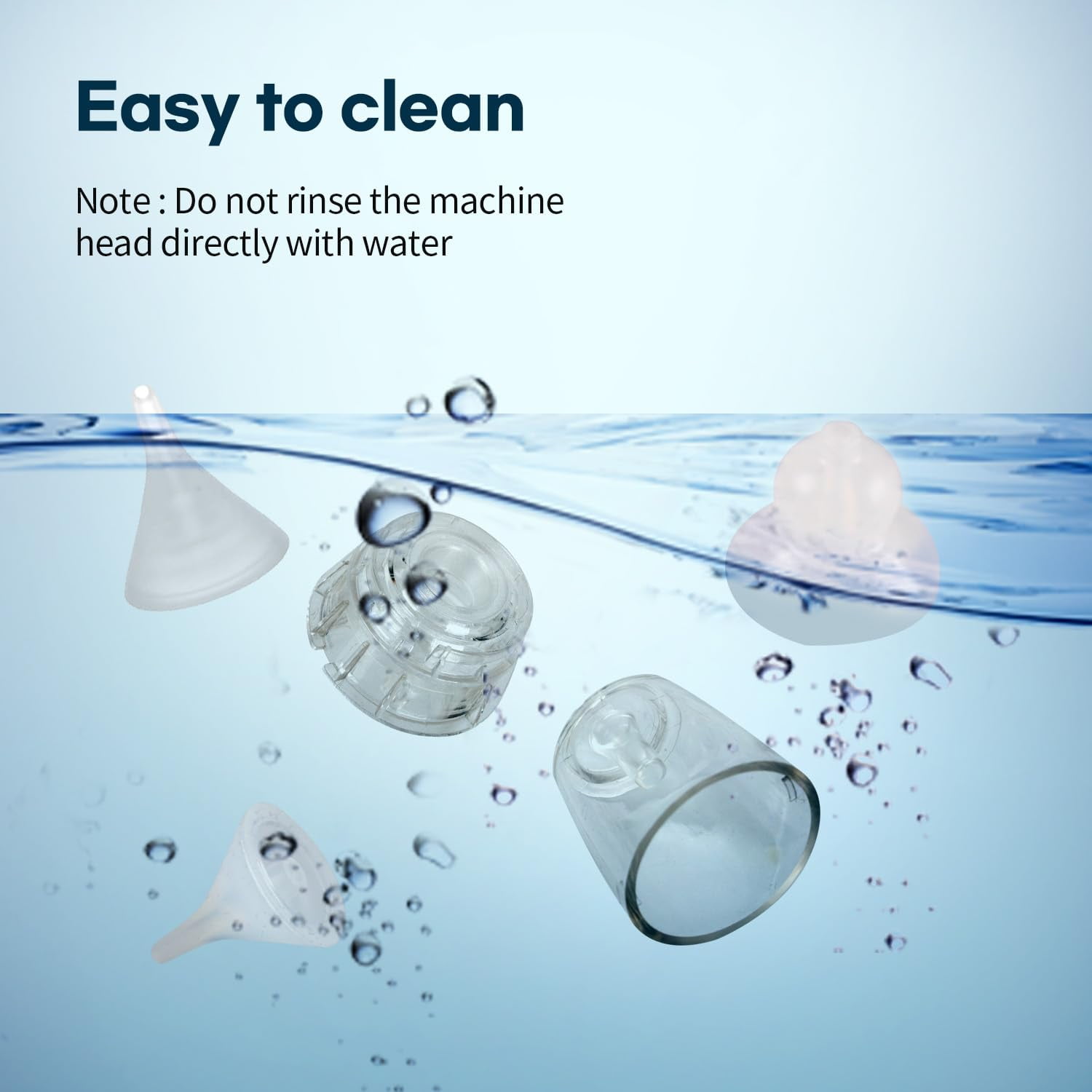 HubiBaby Large Flow Electric Nasal Aspirator for Baby, Nose Sucker, Booger Sucker, Nose Cleaner for Infant to Toddlers with 3 Silicone Tips, 3 Suction Levels, Music
