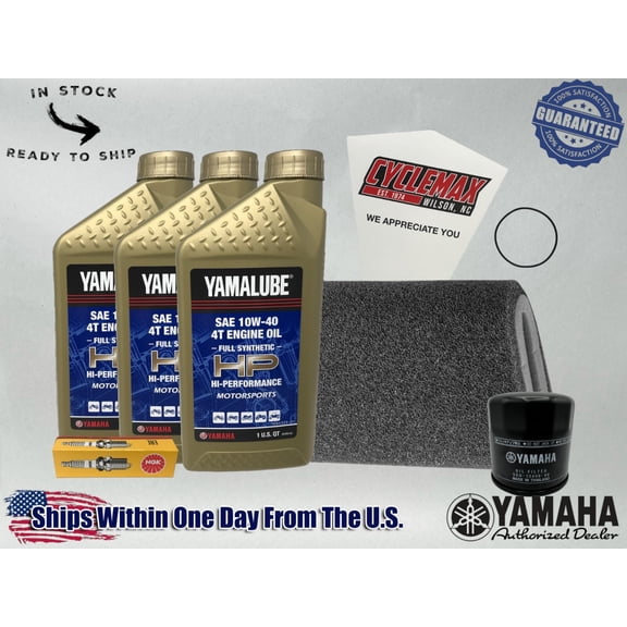Cyclemax Full-Synthetic Yamalube Tune-Up Kit fits 2007-2011 Yamaha GRIZZLY 350