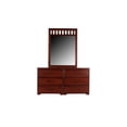 thumbnail image 2 of American Furniture Classics Model 2850DM, Solid Pine Six Drawer Dresser and Mirror in Rich Merlot finish, 2 of 9