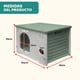 thumbnail image 2 of Casa para Gato Grande MascoAmigo Interior / Exterior Fácil de Armar Color Verde, 2 of 7