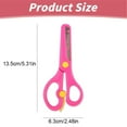 thumbnail image 3 of Dusknt Safety Scissors Rose Red, Office&Craft&Stationery,Scissor with Cap Blunt Tip Home Use Crafting Scissor Arts Cutting Paper Scissors Scissors, 3 of 8