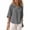 Dark Gray, variant on Long Sleeve Tops for Women 3/4 Sleeve Front Short Back Long Side Slit Long Hoodie Womens Shirts V-Neck Loose Casual Top
