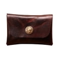 thumbnail image 1 of Handmade Retro Small Card Holder For Men And Women First Layer Cowhide Wallet Purse Business Card Holder Very Expensive Items, 1 of 4