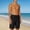 #435-Black, variant on Ceisia Men's Solid Color Beach Casual Shorts with Elastic Drawstring Waist Pockets Comfortable Summer Pants Black Gifts for Father 2X