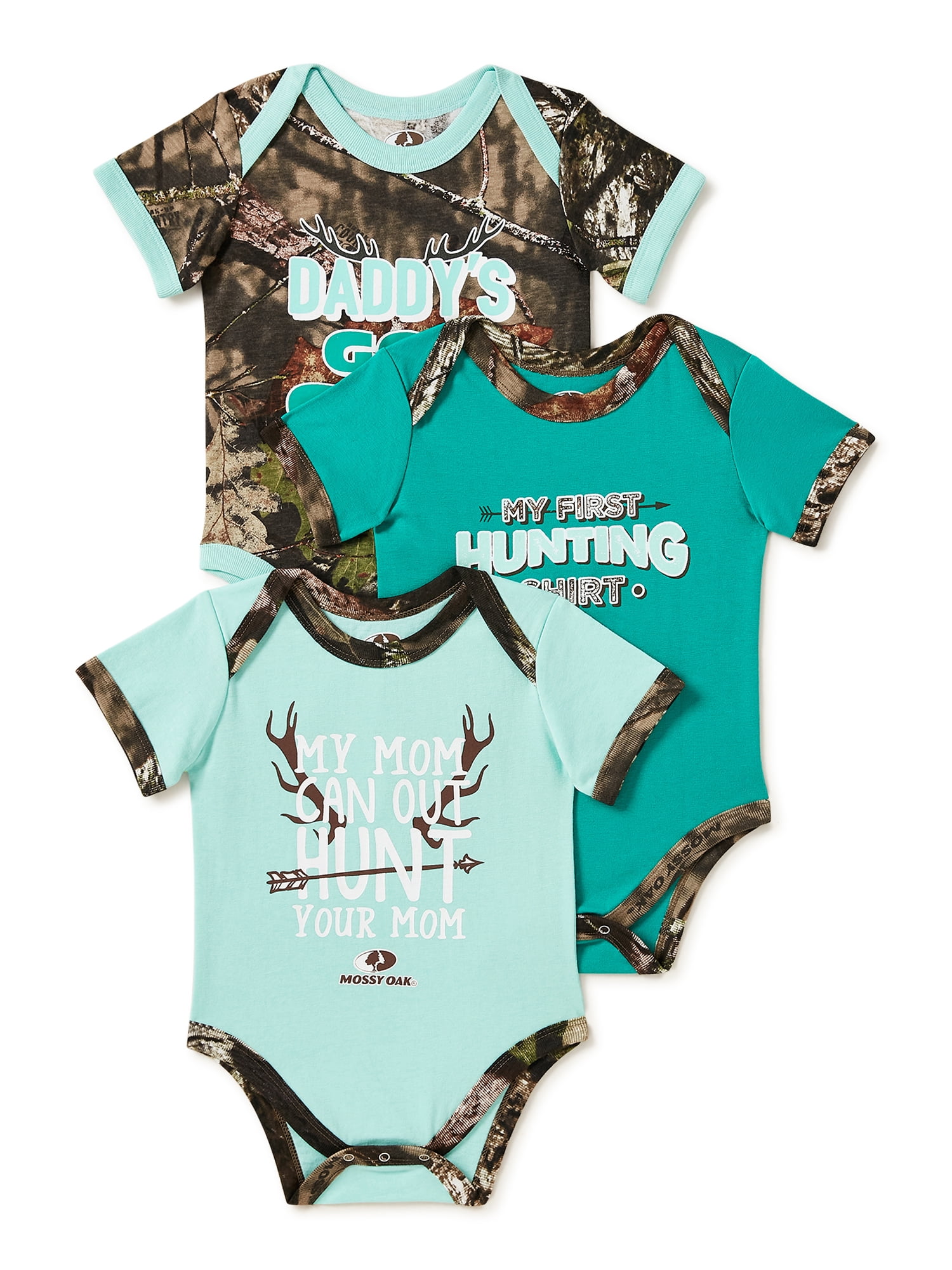 NEW Mossy Oak One Piece INFANT Baby Outfit Creeper Bodysuit Camo Hunting Romper 