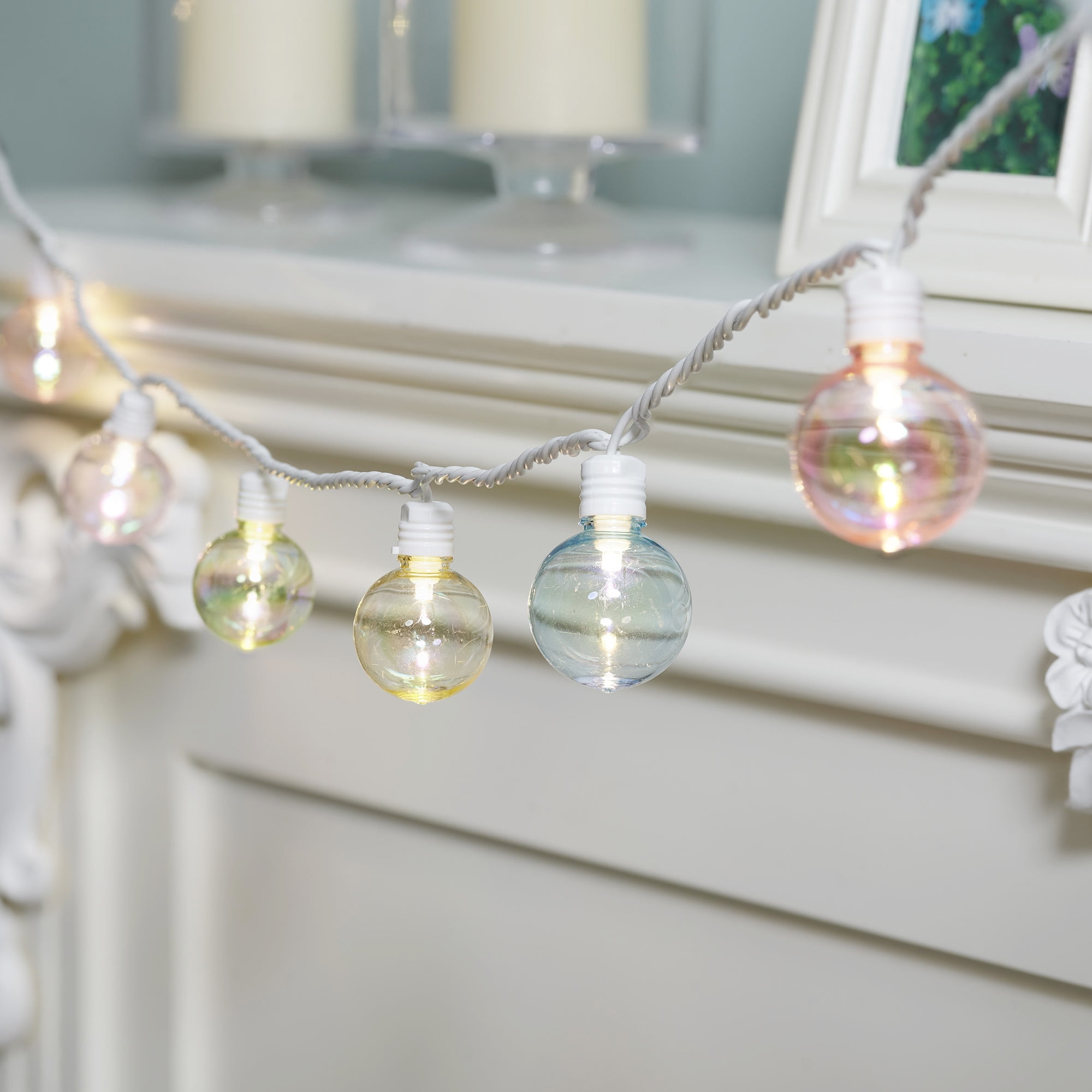 Mainstays 10-Count Indoor LED Fairy Globe Lights, with Transparent