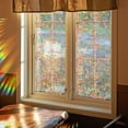 thumbnail image 2 of Window Privacy Film, Rainbow Window Clings, 3D Decorative Window Vinyl, Stained Glass Window Decals, Static Cling Window Sticker Non-Adhesive A3-39.4*15.7", 2 of 6