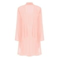 thumbnail image 1 of Oyolan Cardigans Kimono pour Femmes en Mousseline Transparente, Cache-Maillots Décontractés Amples, Boléro Ouvert à l'Avant, Vêtement d'Extérieur Rose 3TG, 1 of 5