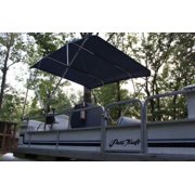 New NAVY BLUE Vortex Pontoon / Deck Boat 4 Bow Bimini Top 10' Long, 91-96 Wide, 54 High, Complete Kit, EASY INSTALLATION ( - 1 TO 4 BUSINESS DAY DELIVERY)