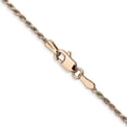thumbnail image 4 of 14K Rose Gold 1.5mm Diamond Cut Rope Chain Anklet, 4 of 5