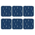 thumbnail image 2 of Bingfone Vintage Lighthouses and Anchors Leather Drinks Coasters with Set of 6,Suitable for Home Kitchen,Coffee Cup Coasters Home Gift, 2 of 9