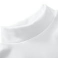thumbnail image 7 of XIMIN Kids Solid Color Soft Cotton T-Shirt Thermal Sweater Turtleneck Long Sleeve Pullover Sweatshirts Tops Boys Girls Winter Plain Shirt Clothes, 7 of 7