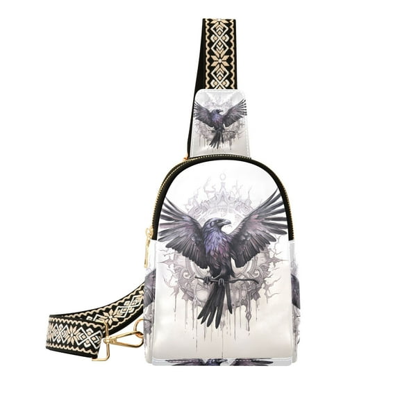 Bird Mirror Crossbody Bags Backpack Chest Bag Shoulder Bag Waist Bag for Outdoor Travel Hiking Fitness Cycling