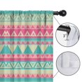 thumbnail image 4 of Blackout Kids Curtains,Pink and Blue Triangle Pattern Childrens Insulated Curtains Set Of 2,Bedroom Essentials,Toddler Room Decor 42x54in(106x137cm), 4 of 5