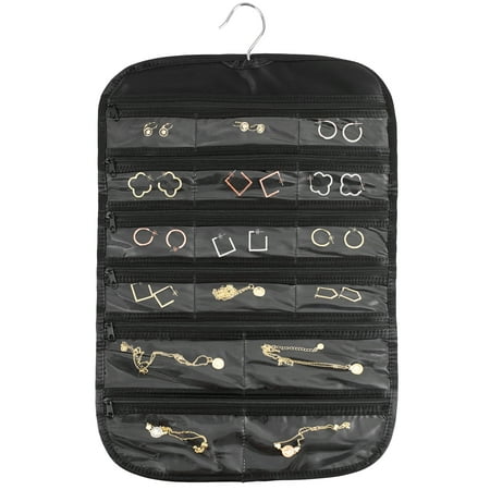 FloridaBrands 31-Pocket Hanging Jewelry and Accessory Organizer with Silver Hook