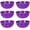 Purple spider web, variant on 6 Pieces halloween bowls for candy large - Plastic Trick or Treat Bowls, Reusable Serving plastic bowl for Halloween Party Supplies (Black White Red)
