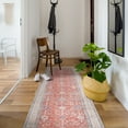thumbnail image 5 of CAMILSON Machine Washable Rug Distressed Vintage Area Rugs Stain and Water Resistant Traditional Bohemian Indoor Carpet (2x10 2006-Orange), 5 of 8