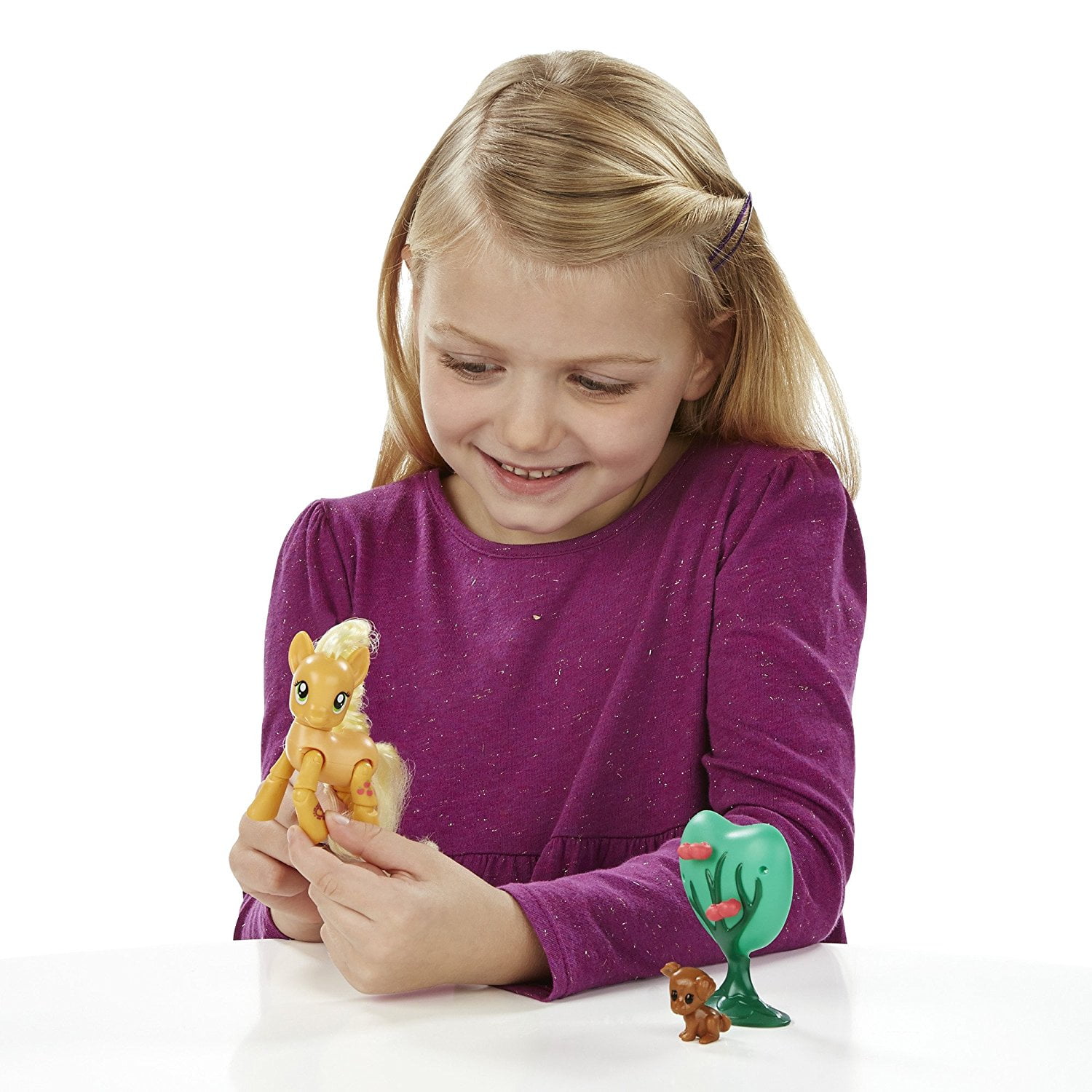 Friendship Is Magic Applejack Applebucking Poseable Pony, Poseable action figure pony -- push head and legs kick By My Little Pony - Walmart.com