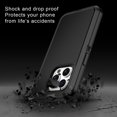 thumbnail image 4 of Casetego for iPhone 15,15 Pro,15 Plus,15 Pro Max Case with 2 Pack Screen Protector,Liquid Silicone Soft Slim Cushion Texture Cover Shockproof Protective Case for iPhone 15 Pro 6.1",Black, 4 of 7