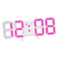 thumbnail image 4 of GROWTH TANK Electronic Clock Modern Digital 3D Digital Clock for Office Bathroom Pink Pink, 4 of 9