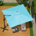 thumbnail image 4 of 10x10 FT Cantilever Patio Umbrella, 360° Rotating Offset Umbrella with Crank Lift, 100-Position Tilt., 4 of 6