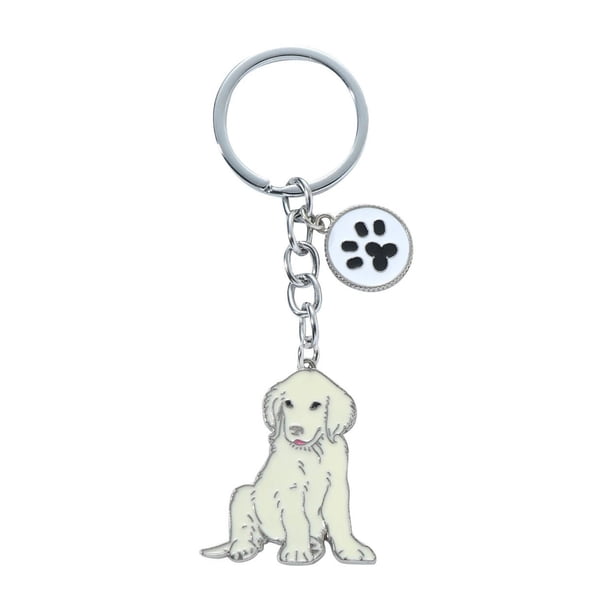 1pc lindo perro de aleación llavero colgante lindo perro llavero accesorios para niños amante del perro