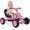 Pink, variant on OLAKIDS Go Kart for Kids with Adjustable Seat, Steering Handlebars, Outdoor 4 Wheel Ride On Pedal Car for Boys & Girls