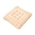thumbnail image 3 of Almohada de meditación de cuadradas almohada de almohadilla de silla simple y cómoda para almohada de lanzamiento para el balcón del Beige, 3 of 8