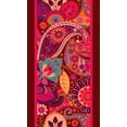 thumbnail image 2 of IBA Indianbeautifulart Tissu de Couture en Velours à Rayures Rouges et Paisley, Dentelle Imprimée, 9 Yards 4 Pouces, 2 of 2